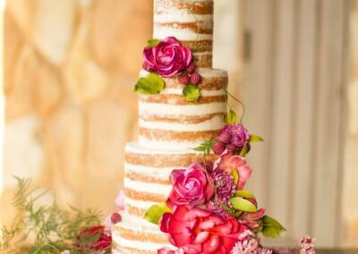 Naked cake floral