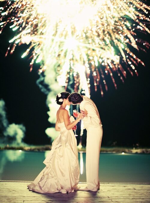 Un feu d’artifice pour son mariage