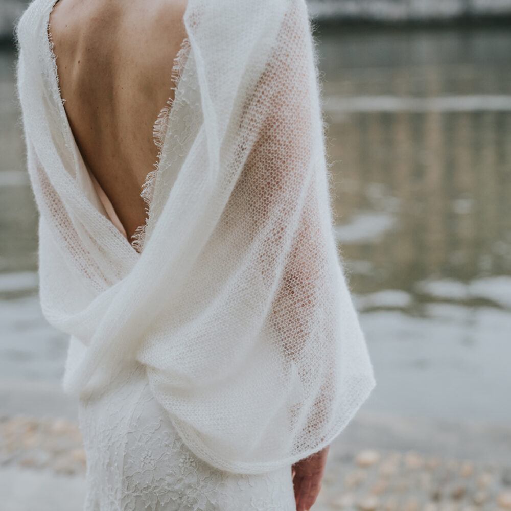 Les gilets de Kaacouture pour une mariée d’hiver