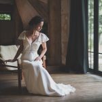 Robe de mariée cuir blanc Les Mariées Fox - Elina