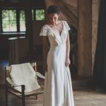 Robe de mariée cuir blanc Les Mariées Fox - Elina