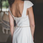 Robe de mariée en cuir blanc Les Mariées Fox - Louise