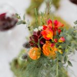 Bouquet de fleurs orange