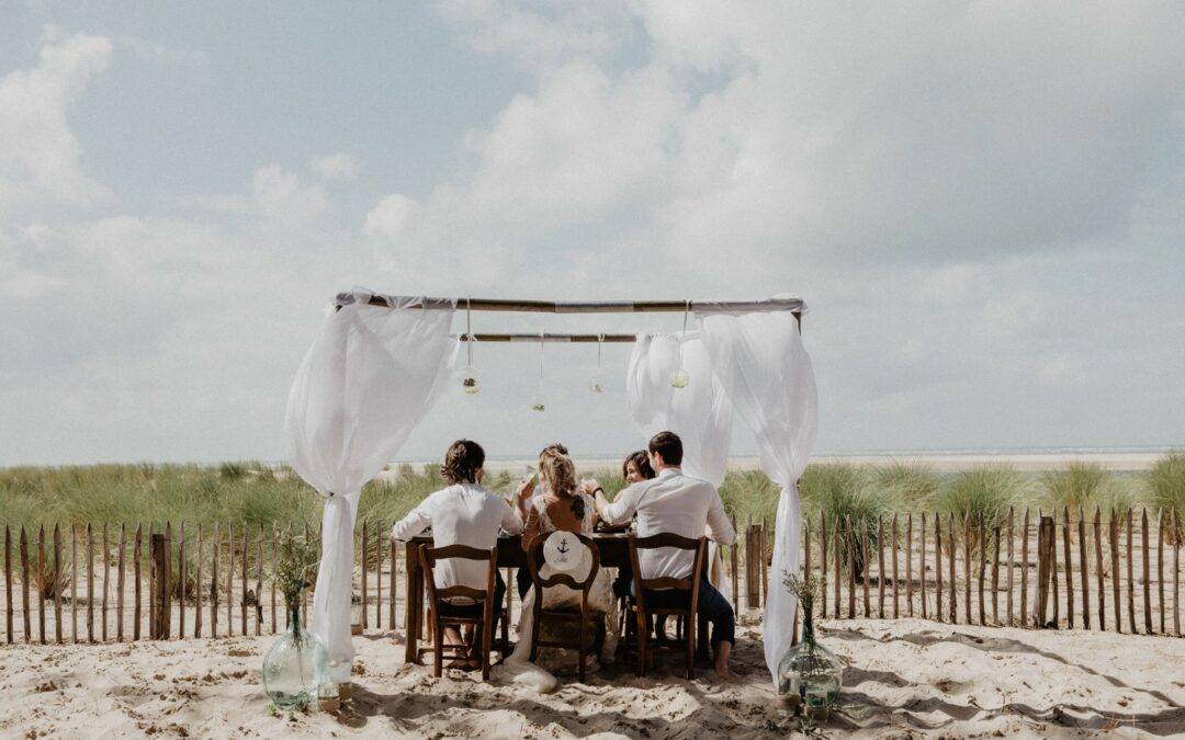 Un mariage intimiste sur la plage à Arcachon