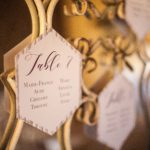 Plan de table d'un mariage en hiver