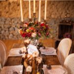 Décoration de table pour un mariage en hiver