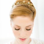 Couronne diadème mariage "Alice" avec étoiles et cristaux Swarovski