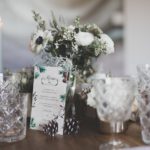 Vaisselle cristal pour table de mariage