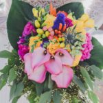 Bouquet de mariée tropical