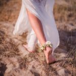 Bracelet de pieds pour la mariée