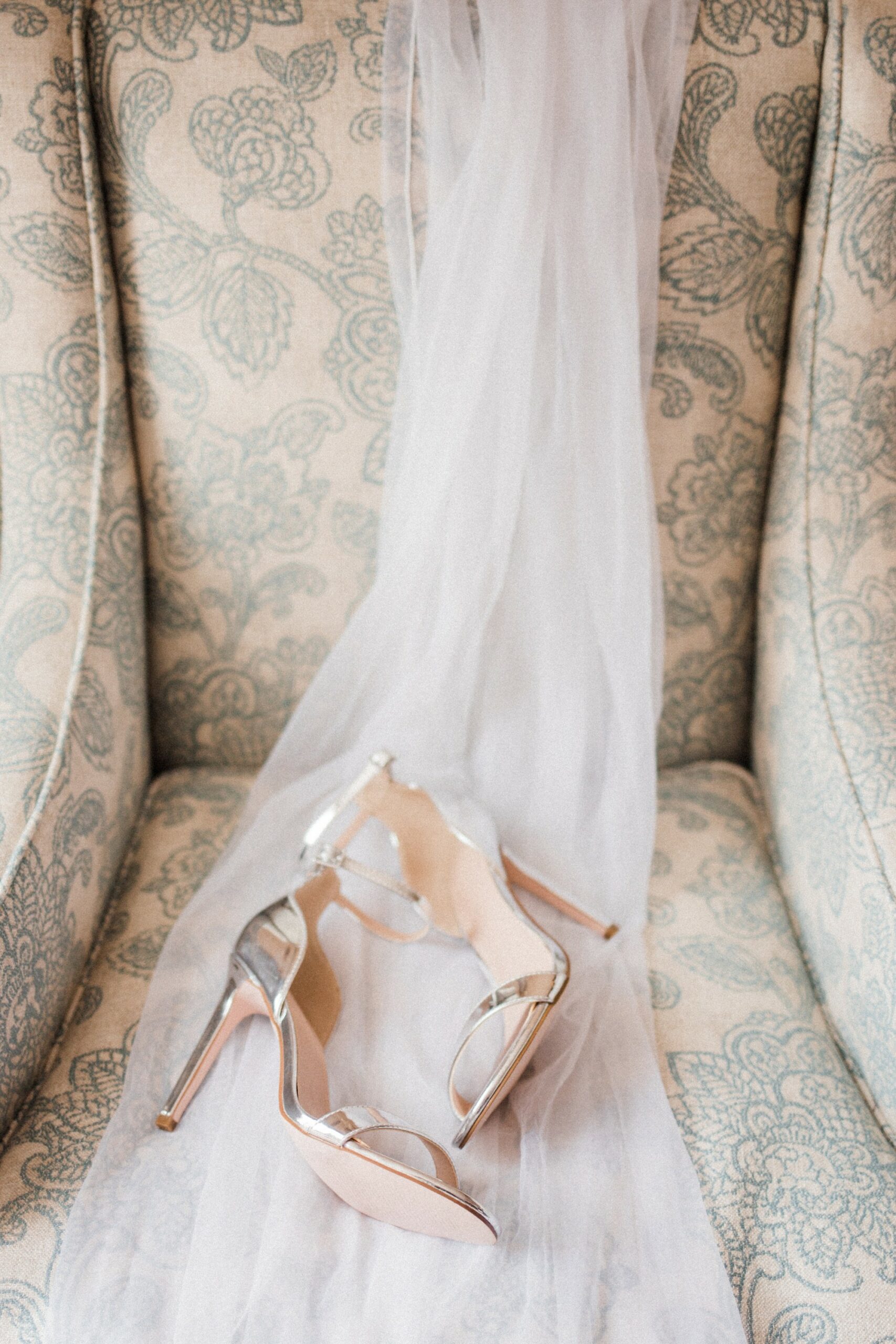 Chaussures de mariée argentées
