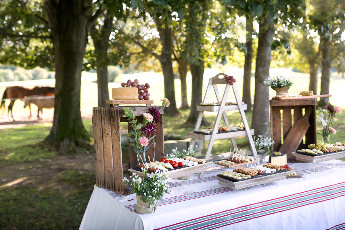 Buffet dans un haras