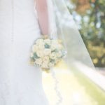 Bouquet de mariée avec blanc et jaune