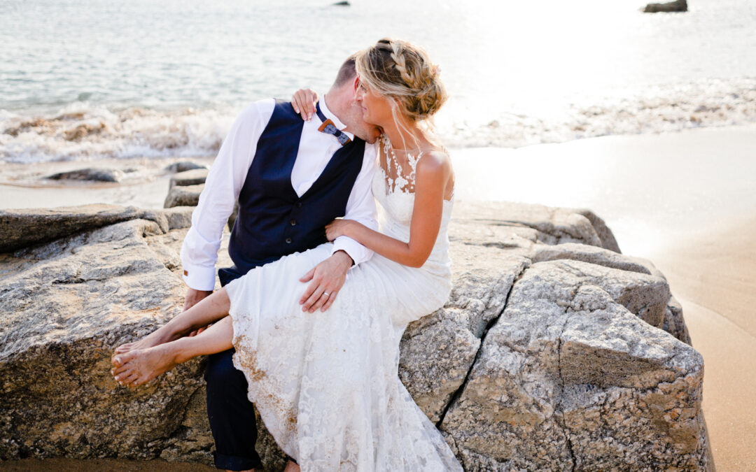 Le Trash the dress de Gaëlle et Fabien à Quiberon