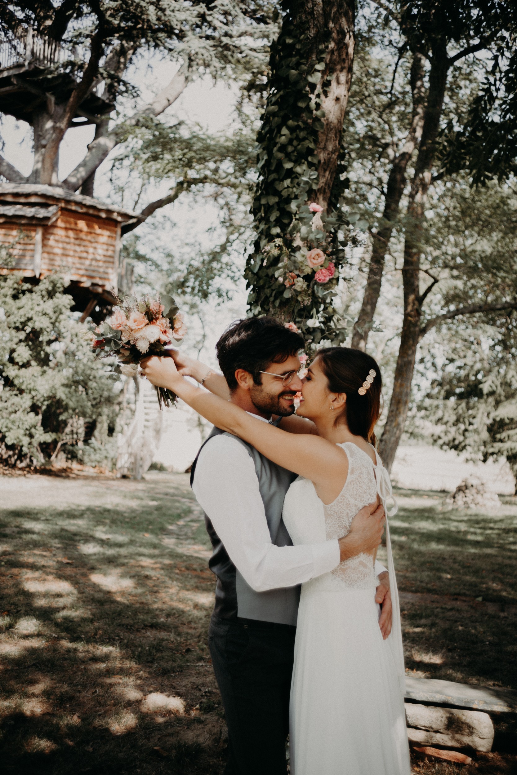 Un mariage perché dans les arbres