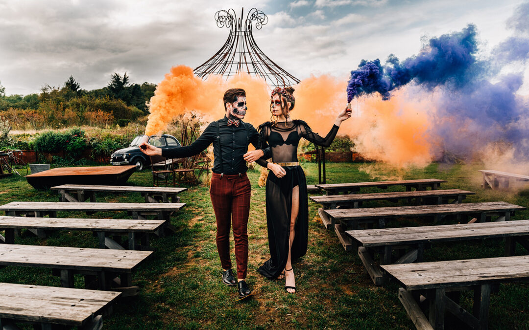 Un mariage « Halloween » aux couleurs de l’automne