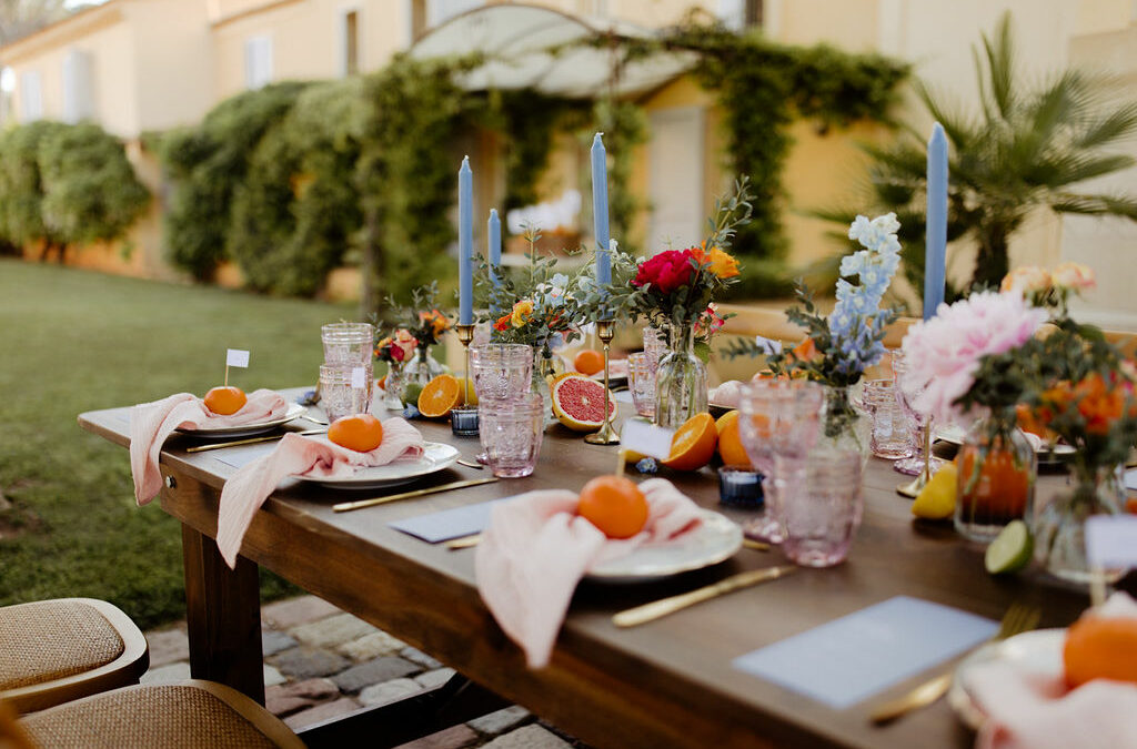 Un mariage fruité et coloré dans le Var