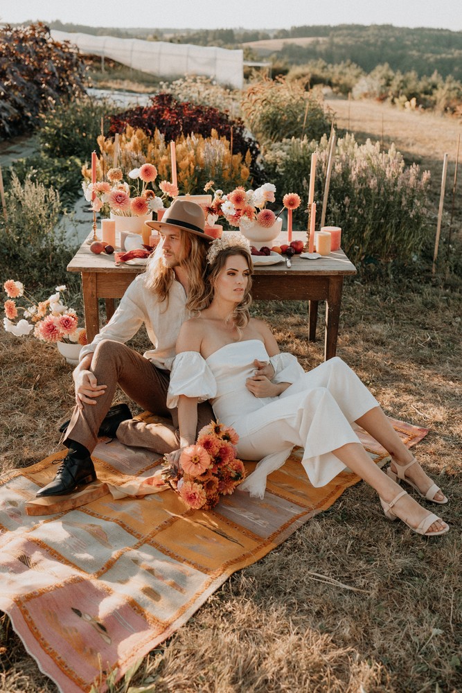 Un mariage au milieu des fleurs en Dordogne