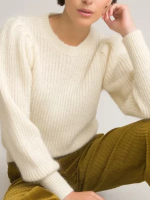 pull-blanc-mariage-manches-bouffantes-la-redoute