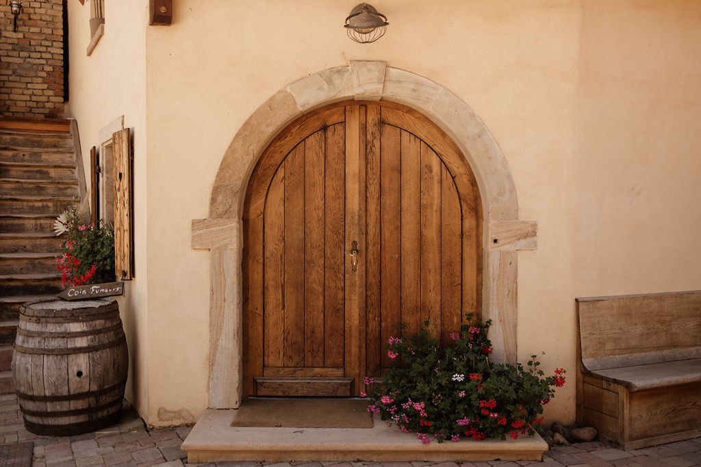 mariage champêtre et terracotta