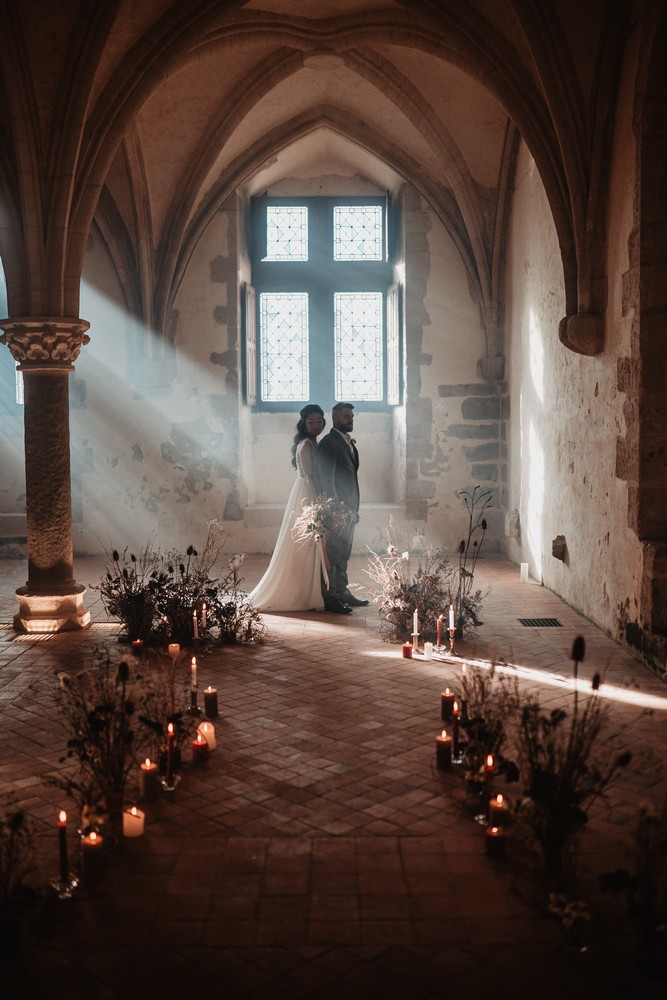Un mariage intime dans un prieuré de la Sarthe