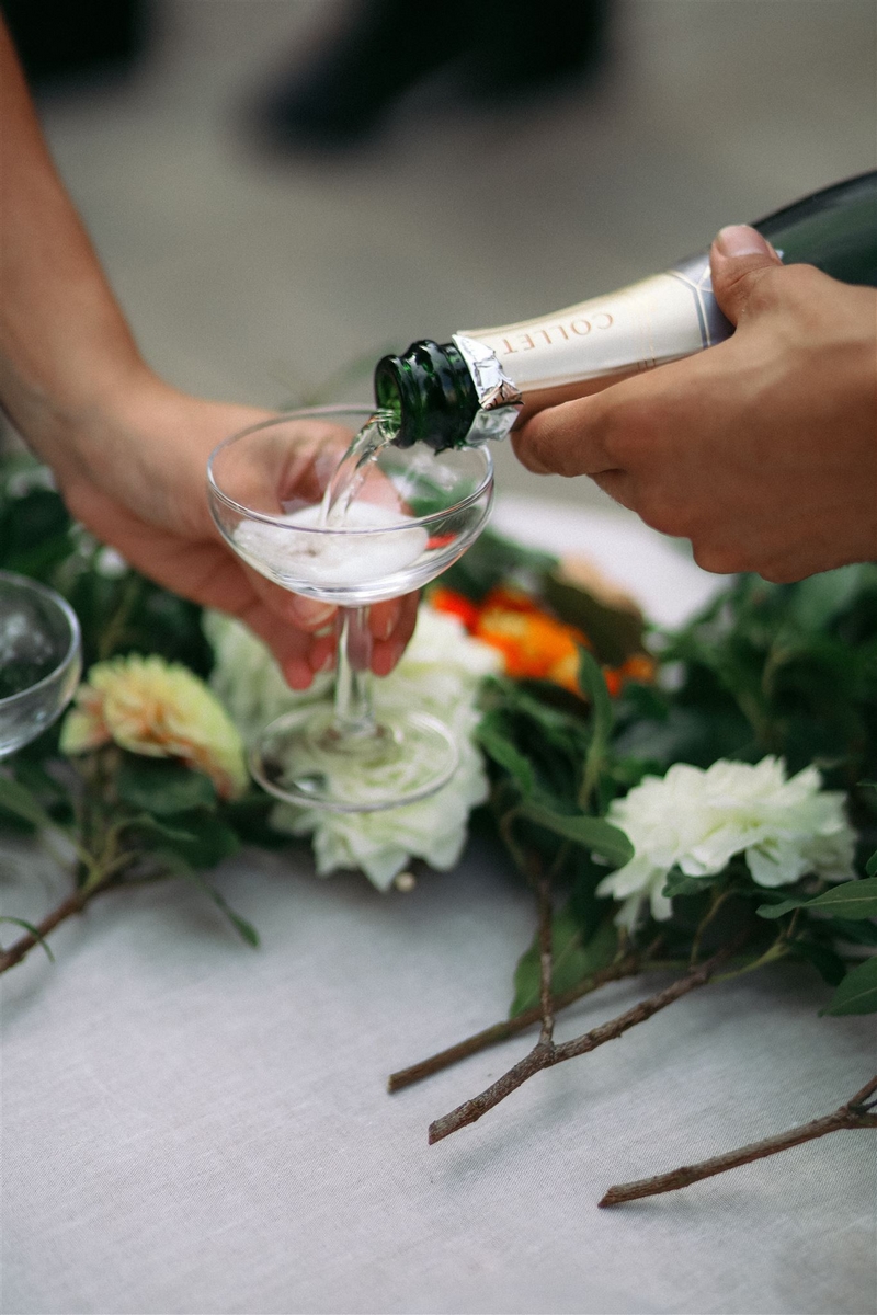 coupe de champagne pour un mariage - Ayata Wedding Photography