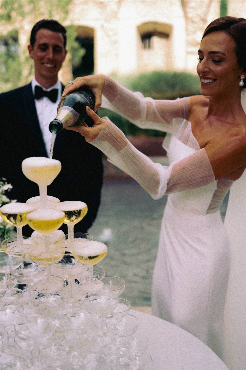 fontaine champagne pour un mariage - Ayata Wedding Photography