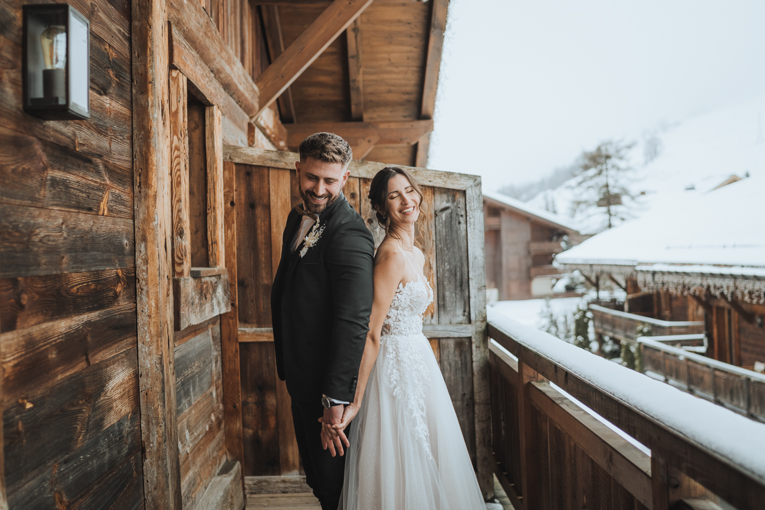 Mariage chic à la montagne près de Megève
