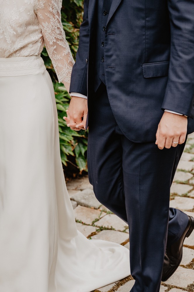 mariage chic et vert sauge à la Ferme du Roy dans l'Oise