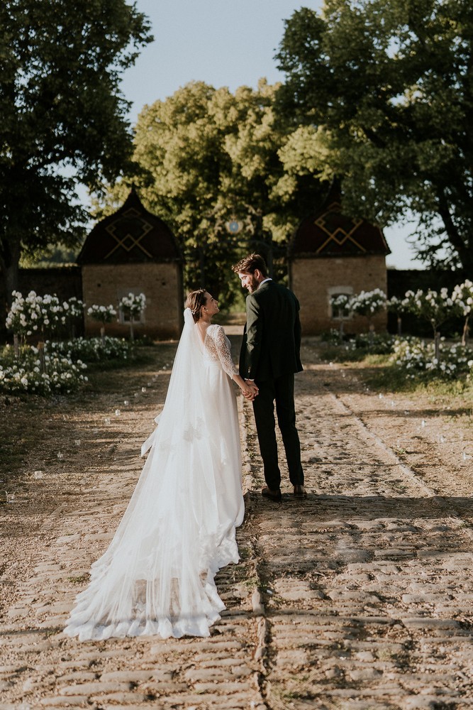 mariage chic et raffiné dans un château en Bourgogne