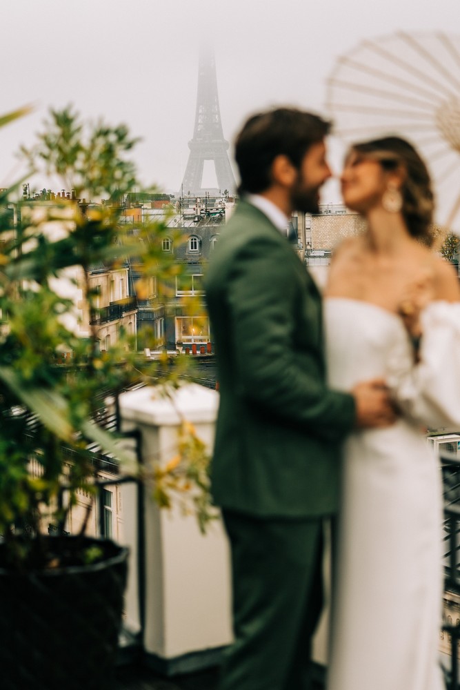 mariage chic et raffiné à l'Hôtel Marignan à Paris