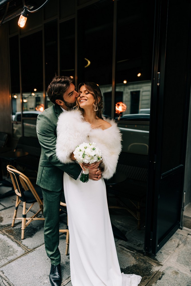 mariage parisien sur la Seine