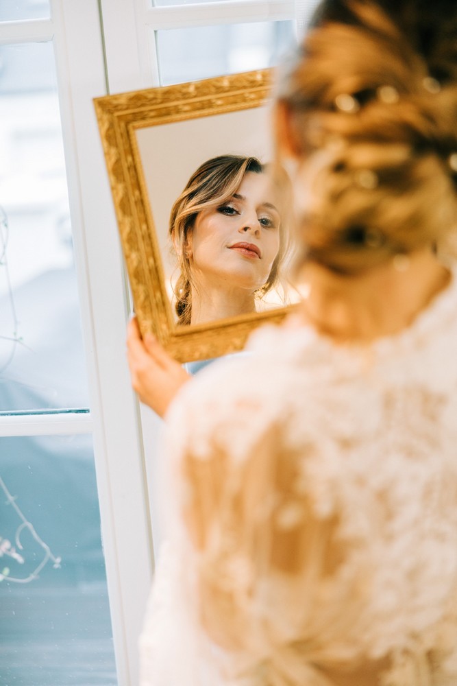 mariage chic et raffiné à l'Hôtel Marignan à Paris