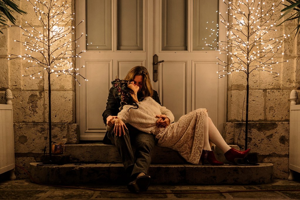 mariage intime et hivernal à Chartres