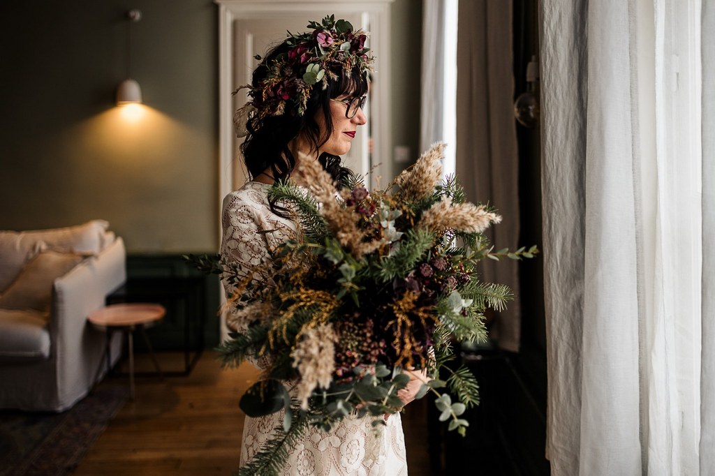 mariage intime et hivernal à Chartres