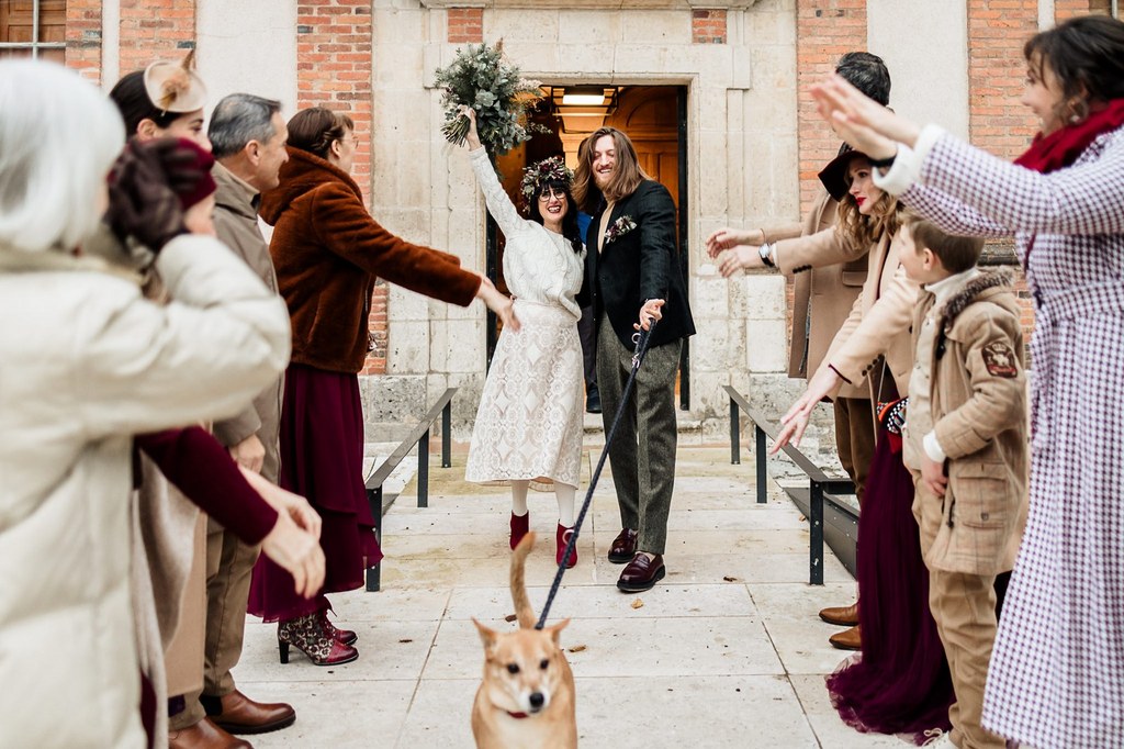 mariage intime et hivernal à Chartres