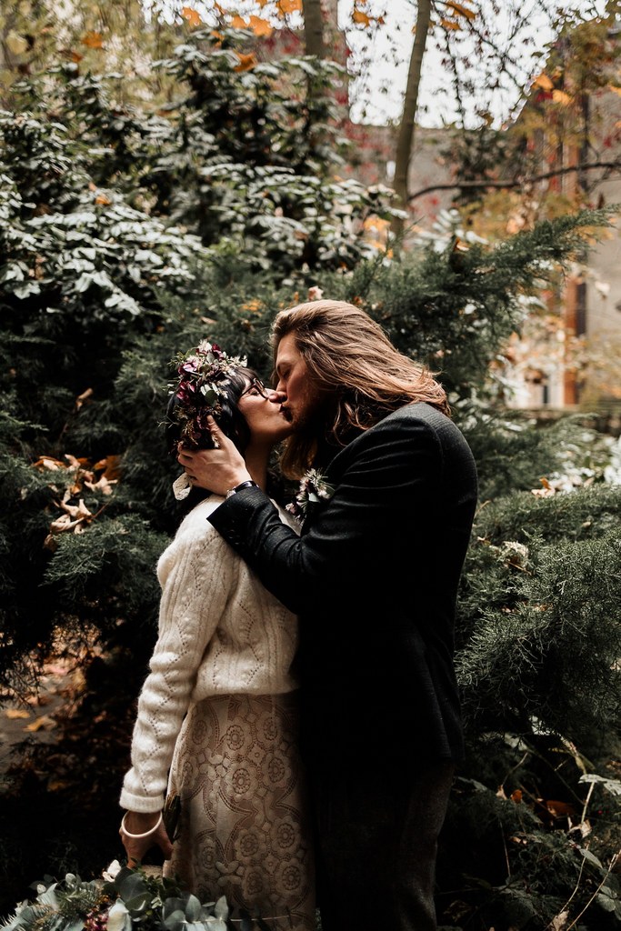 mariage intime et hivernal à Chartres