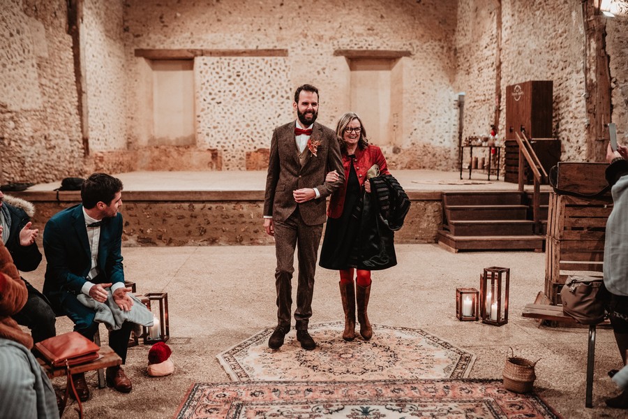 Un mariage hivernal et vintage à la Seigneurie d’Alleray