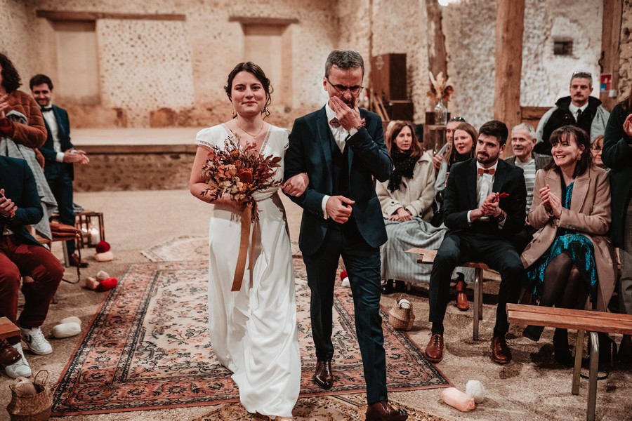 Un mariage hivernal et vintage à la Seigneurie d’Alleray