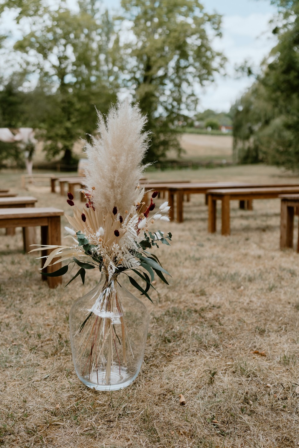 mariage boho-chic au château de l'hospital près de Bordeaux