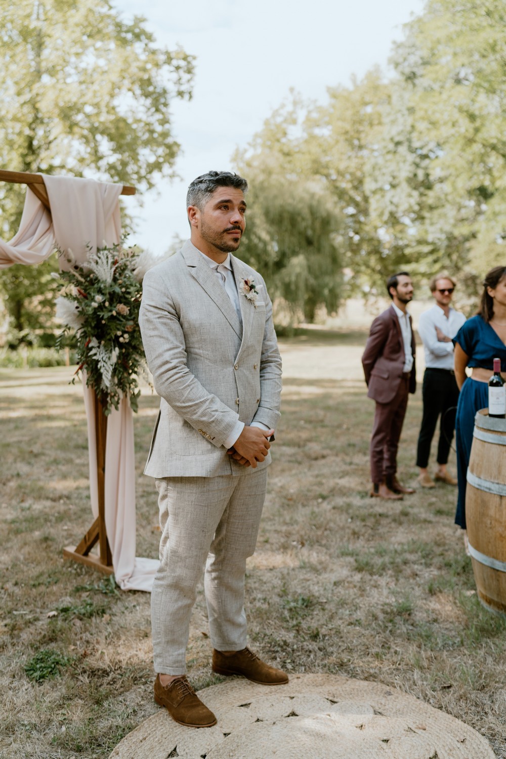 mariage boho-chic au château de l'hospital près de Bordeaux