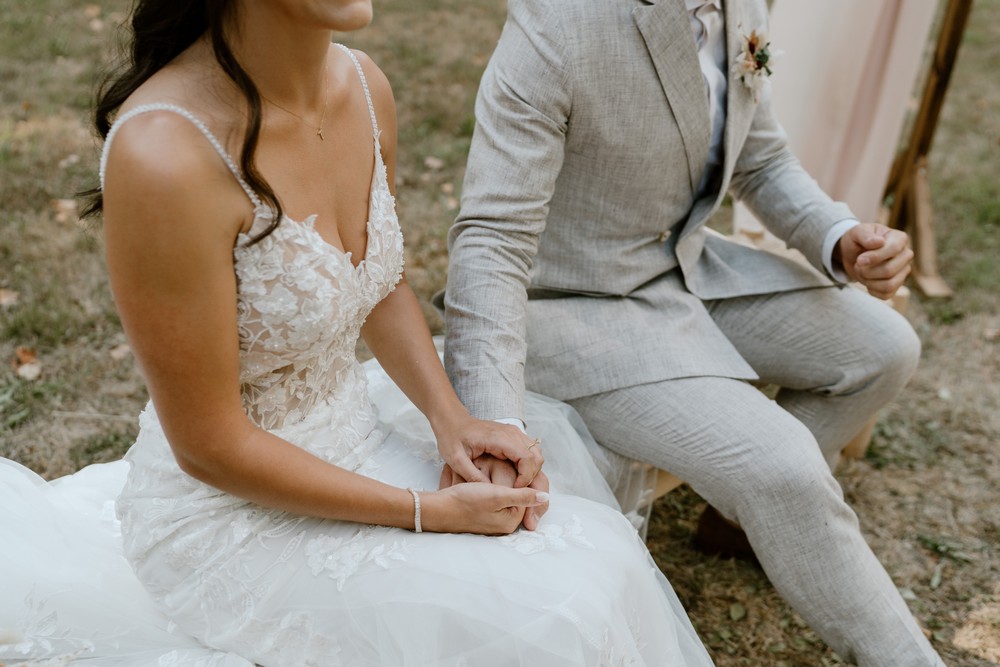 mariage boho-chic au château de l'hospital près de Bordeaux