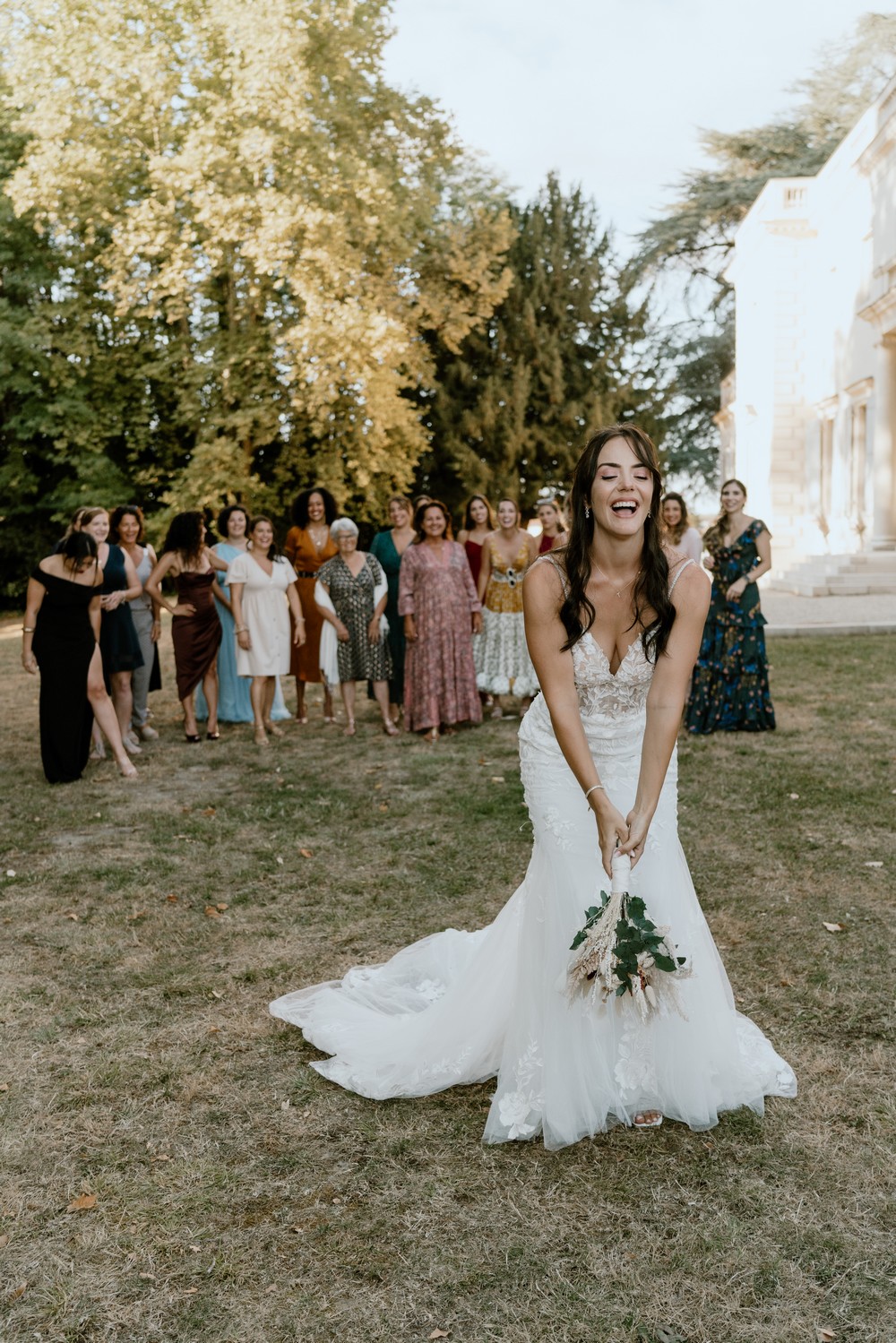 mariage boho-chic au château de l'hospital près de Bordeaux