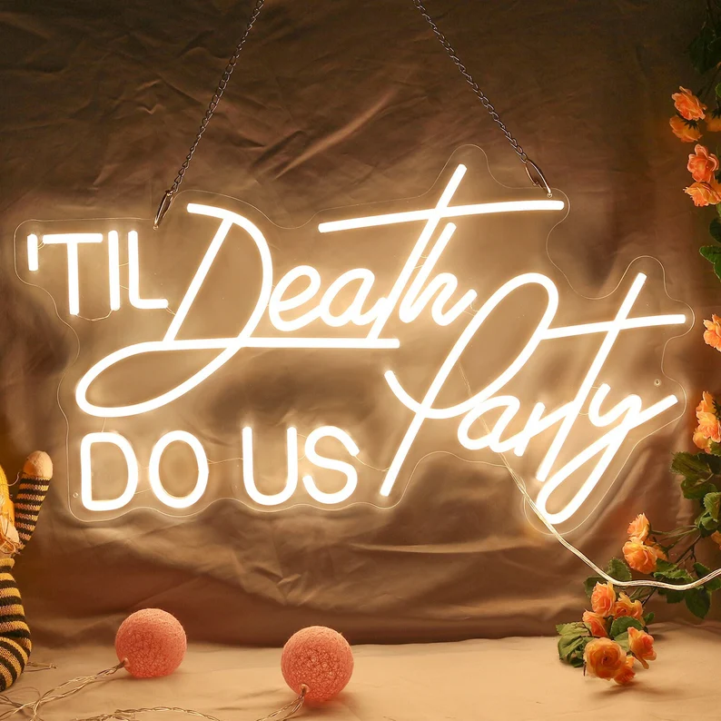 Néon de mariage – ’til death do us party