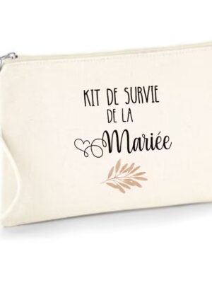 pochette pour kit de survie de la mariée