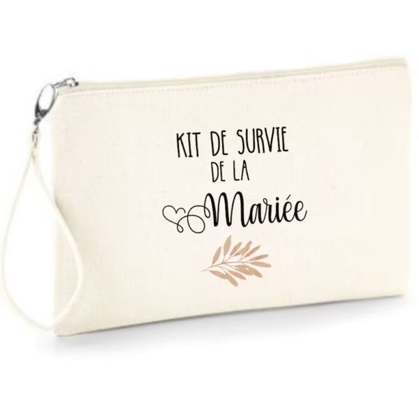 pochette pour kit de survie de la mariée