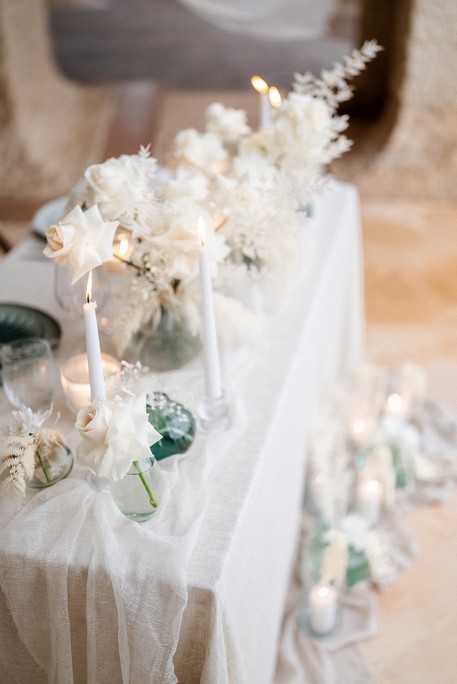 mariage blanc et bleu lagon au domaine de l'octopus dans le var