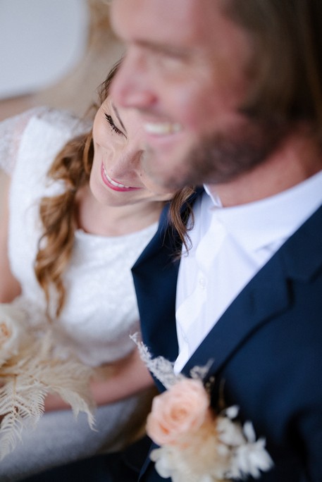 mariage blanc et bleu lagon au domaine de l'octopus dans le var