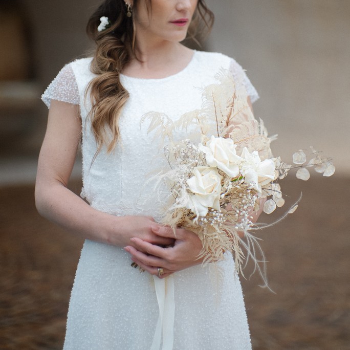 mariage blanc et bleu lagon au domaine de l'octopus dans le var