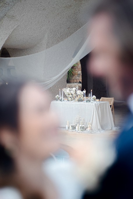 mariage blanc et bleu lagon au domaine de l'octopus dans le var